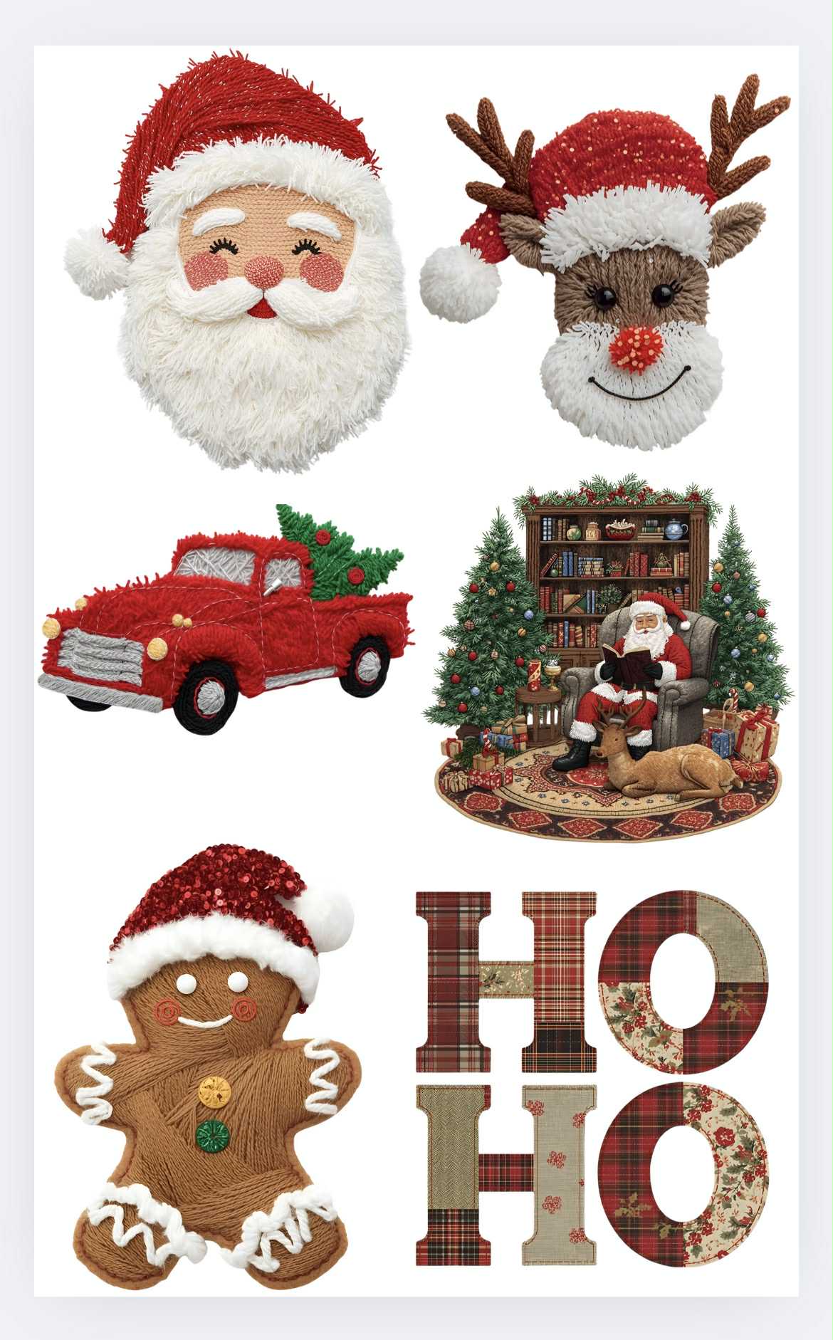 Yarn Viral Designs Christmas Premade 36 inch