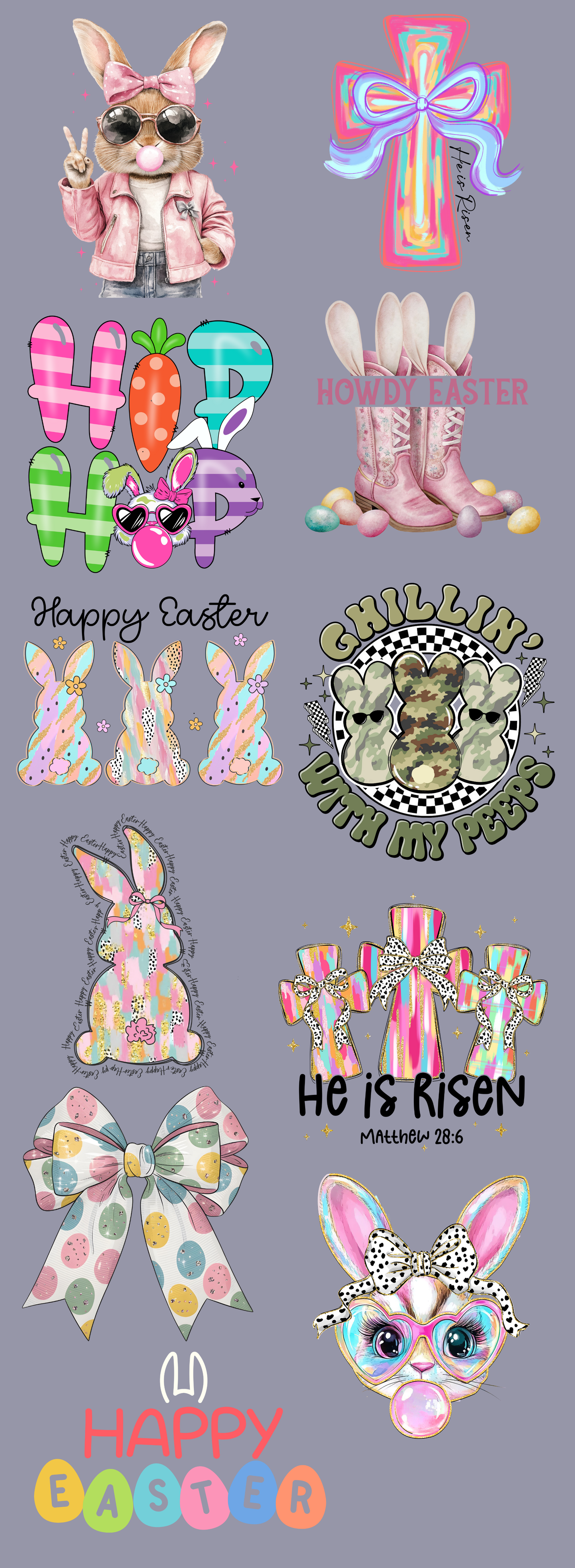 Easter PREMADE Gangsheet 60 inches