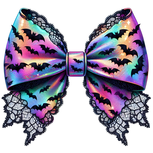 UVDTF Colorful Halloween Bow UVDTF transfer