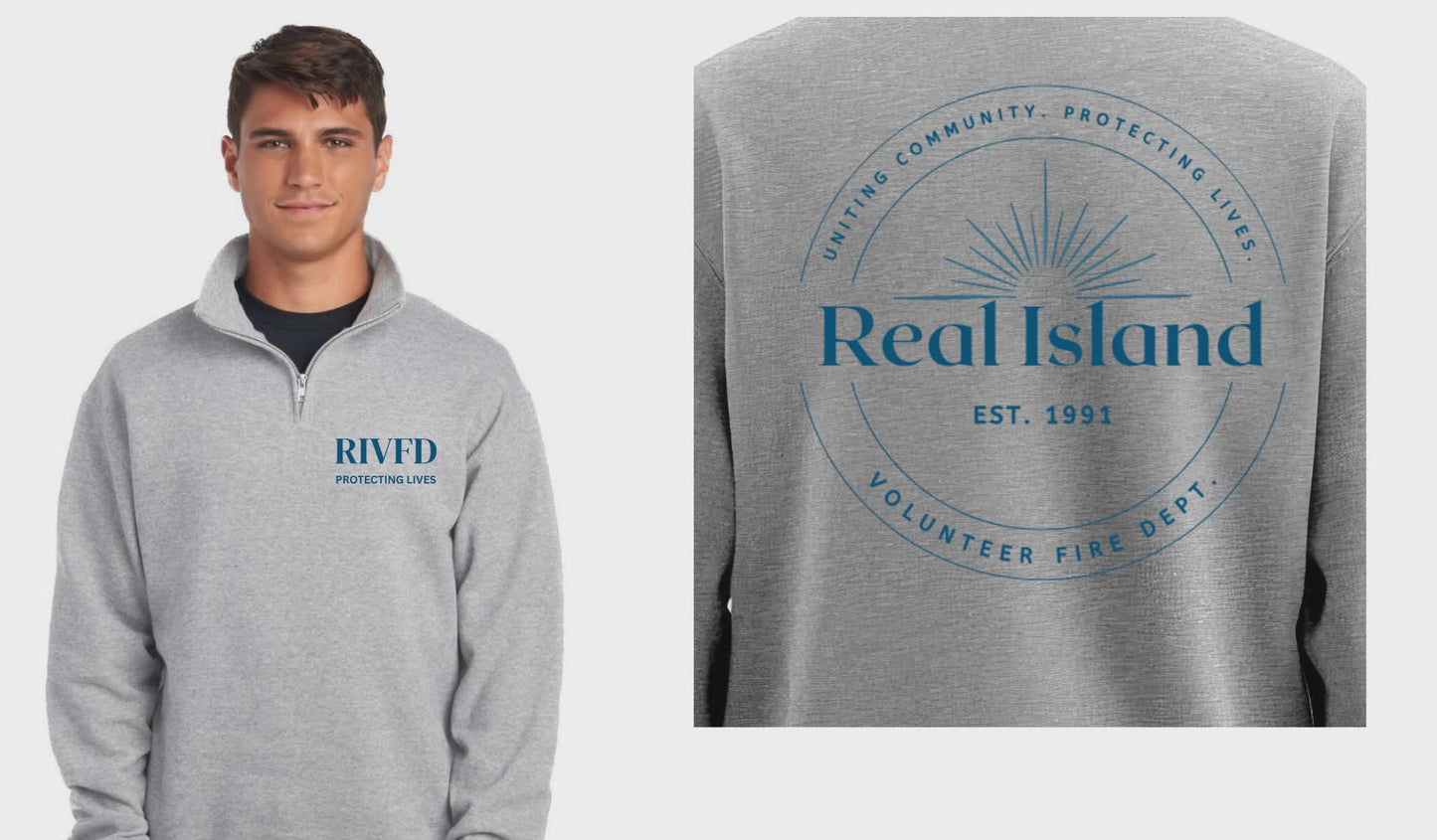RIVFD Community 1/4 zip pullover