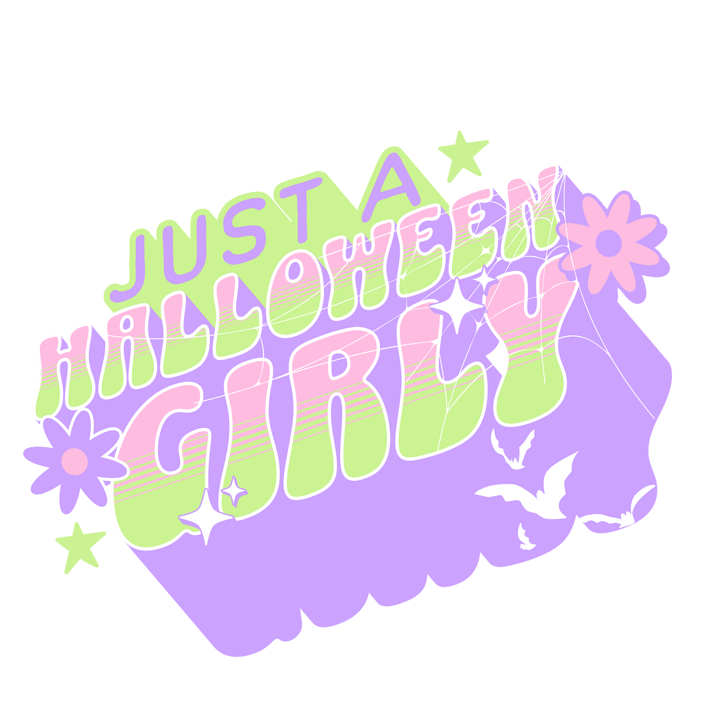 UVDTF Just a Halloween Girly UVDTF transfer