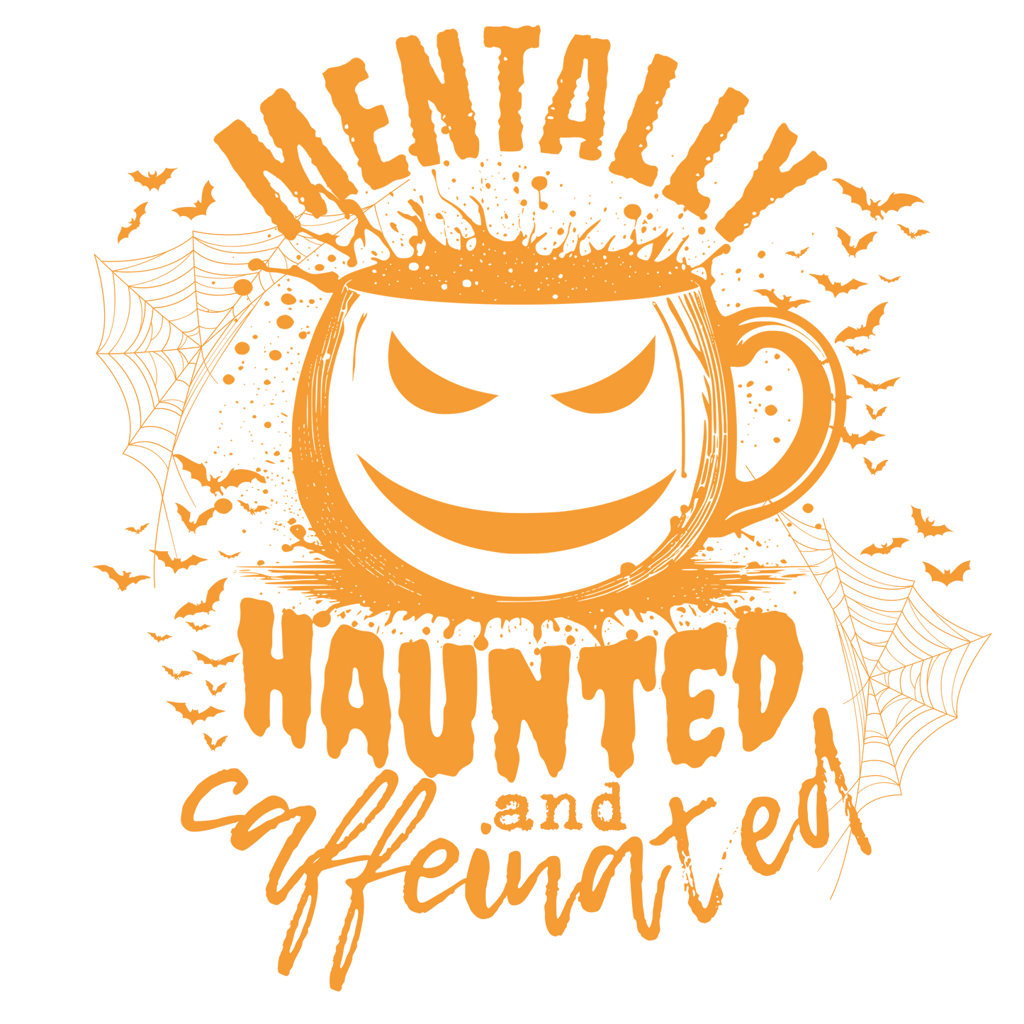 UVDTF Mentally Haunted and Caffeinated UVDTF transfer