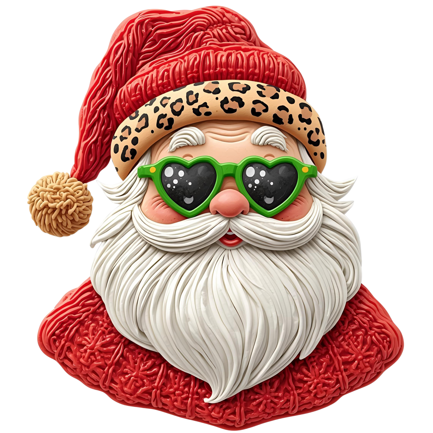 SANTA FAUX DETAIL LEOPARD HAT (1)