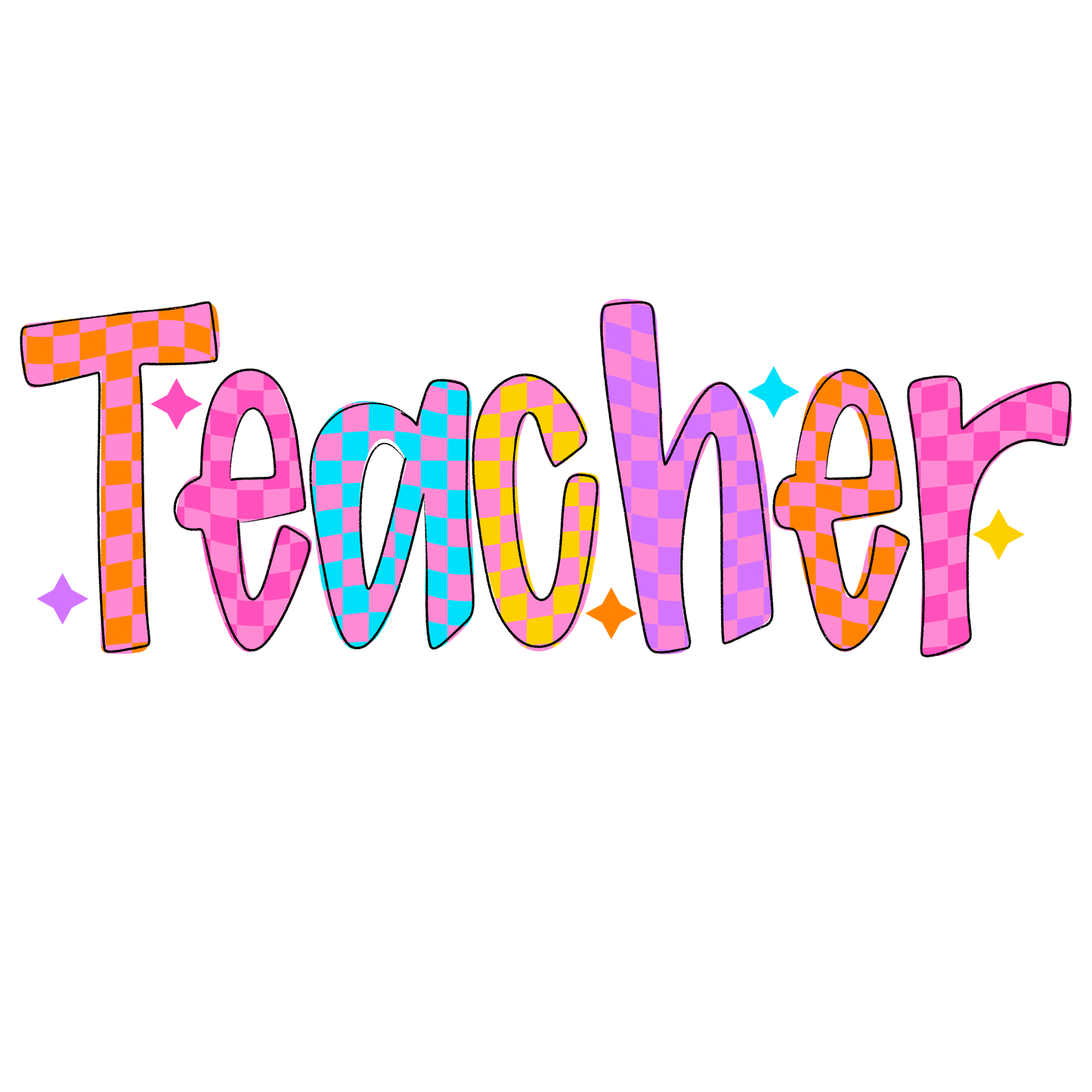 UVDTF Teacher Colorful UVDTF transfer