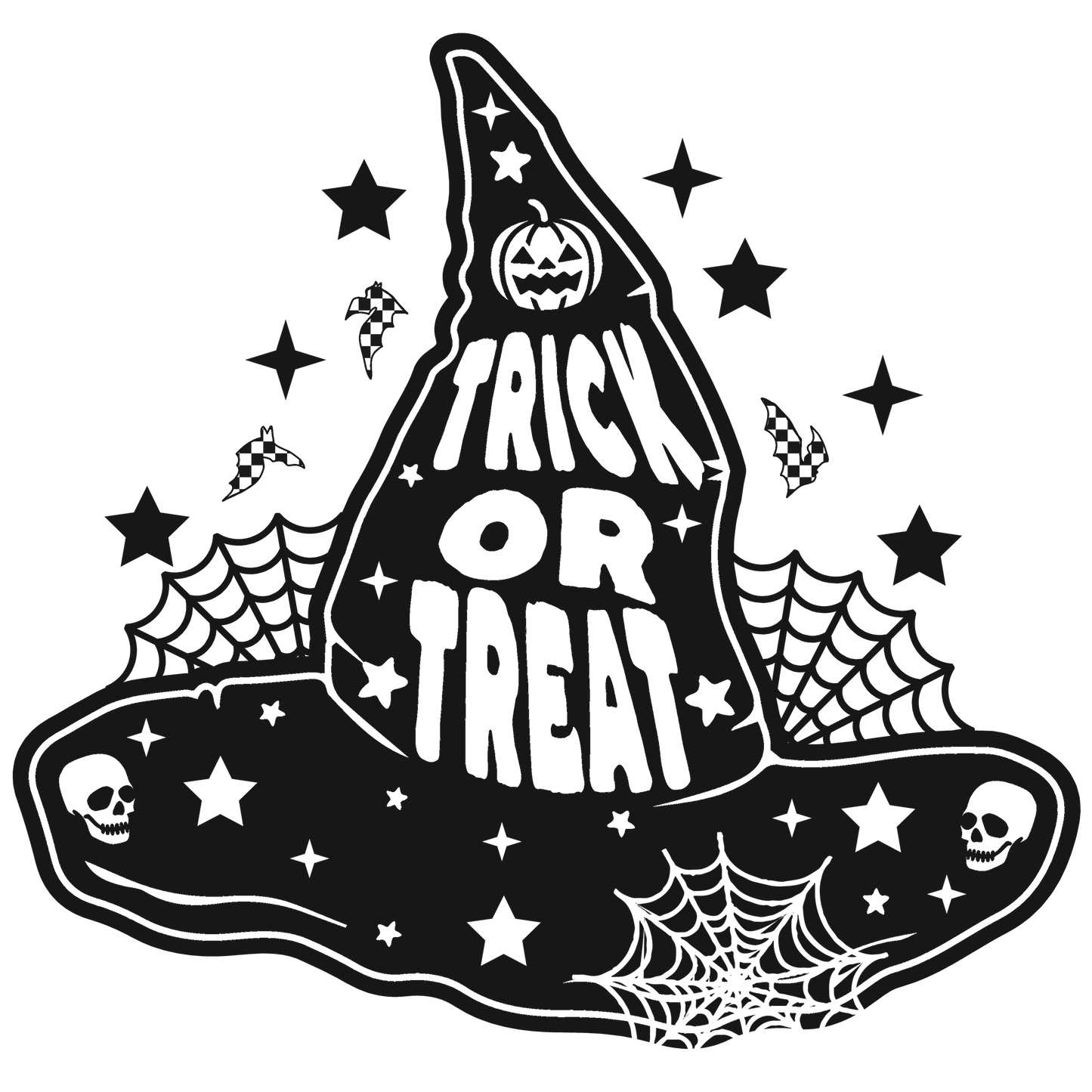 UVDTF Trick or Treat Hat UVDTF transfer