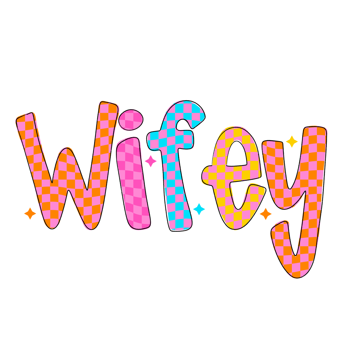 UVDTF Wifey Colorful UVDTF transfer