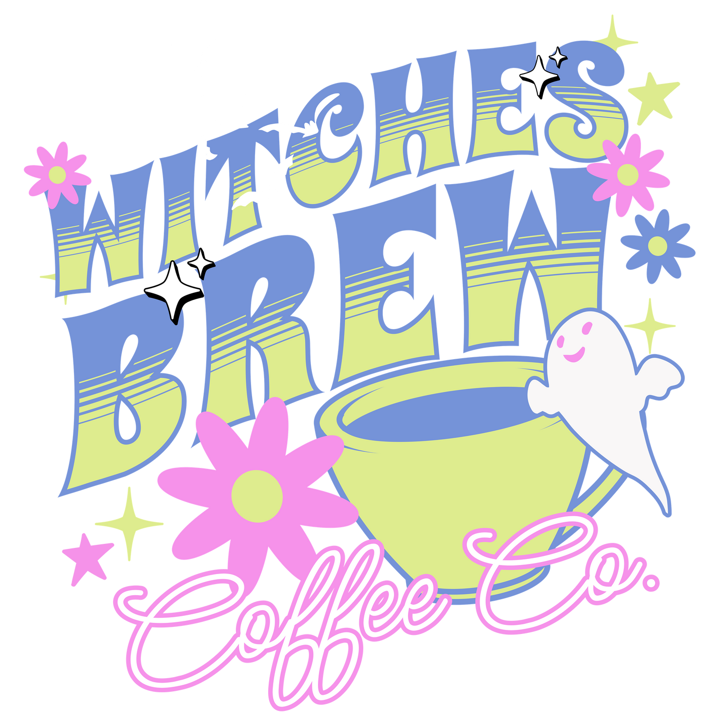 UVDTF Witches Brew Coffee Co UVDTF transfer
