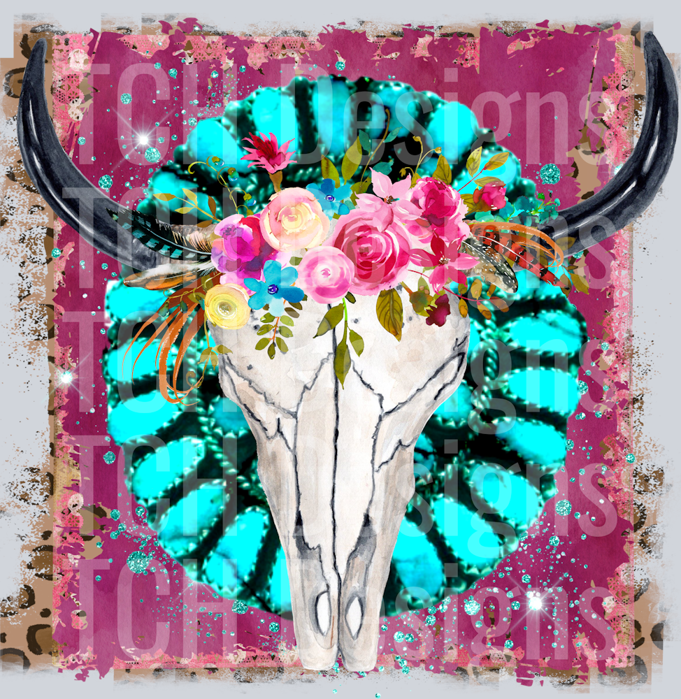 flower skull