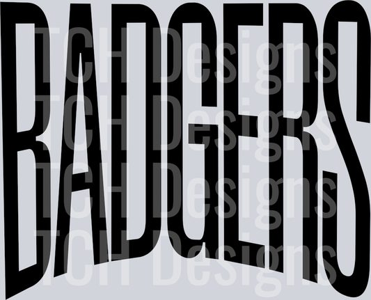 BADGERS OVERSIZED BLACK