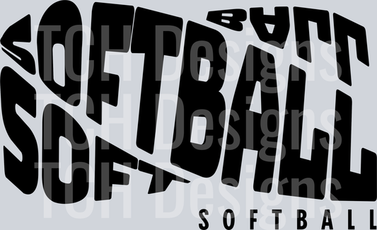 SOFTBALL CURVED BLACK