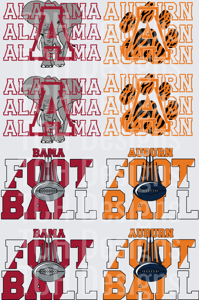 Bama Auburn Premade