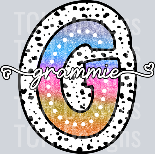 GRAMMIE-TIE DYE DOTTIE NAMES