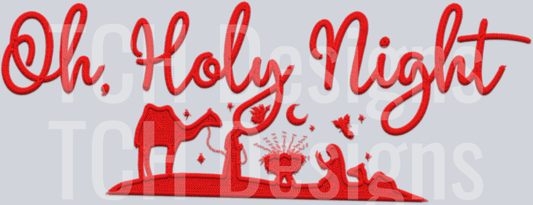 oh holy night silver red