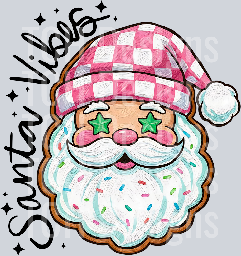 Santa vibes cookie 2