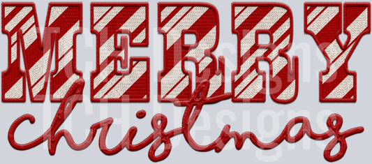 merry christmas peppermint red