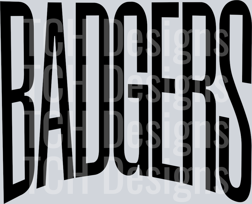BADGERS OVERSIZED BLACK