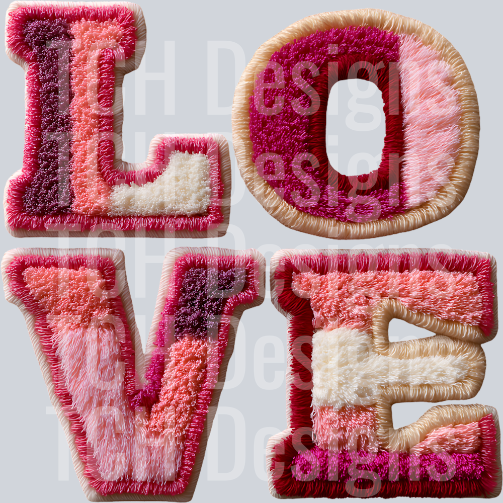 LOVE COLORFUL FAUX YARN