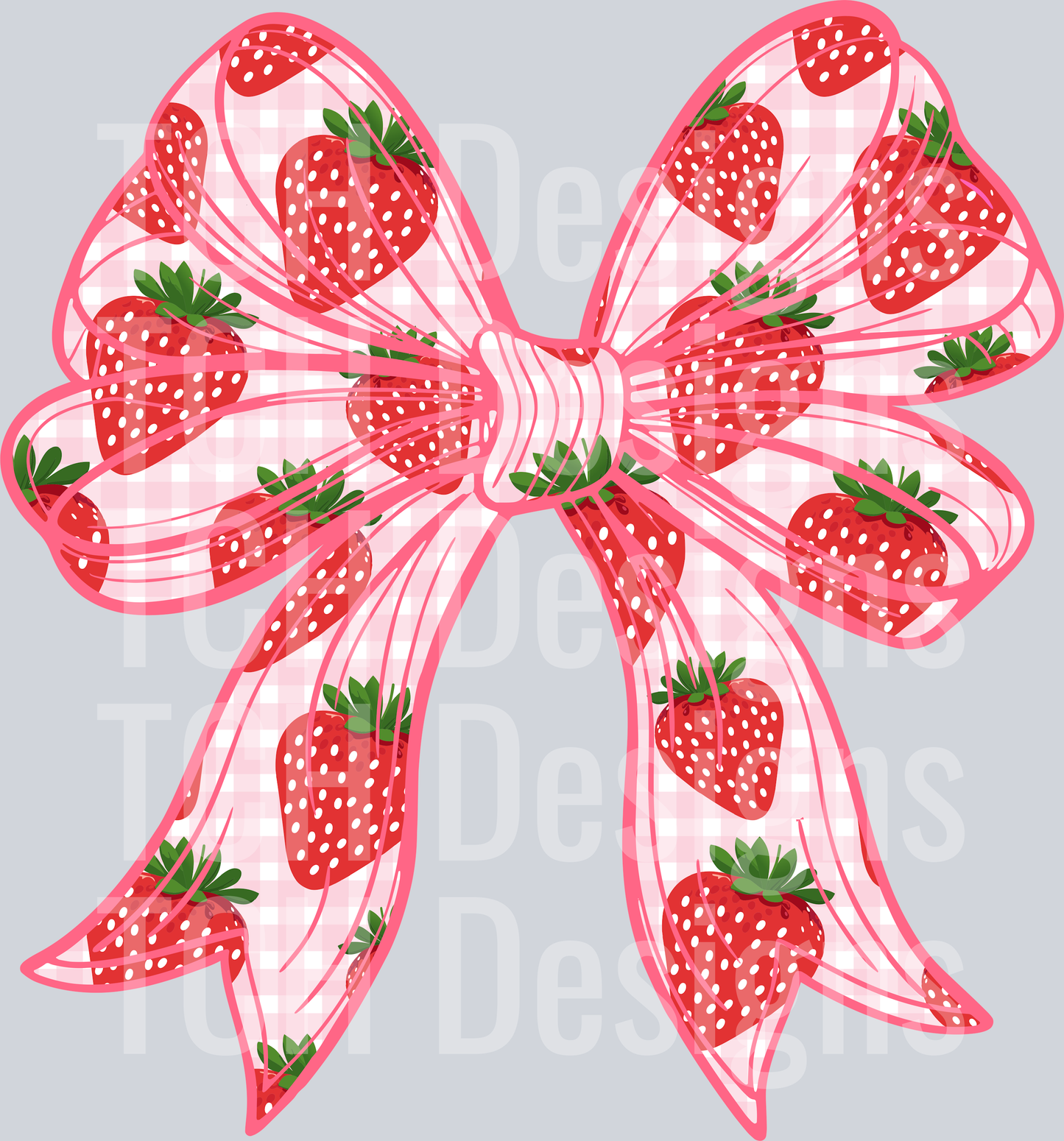 strawberry-gingham-bow