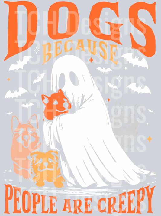 26 Dogs Because People Are Creepy Vintage Halloween T-Shirt