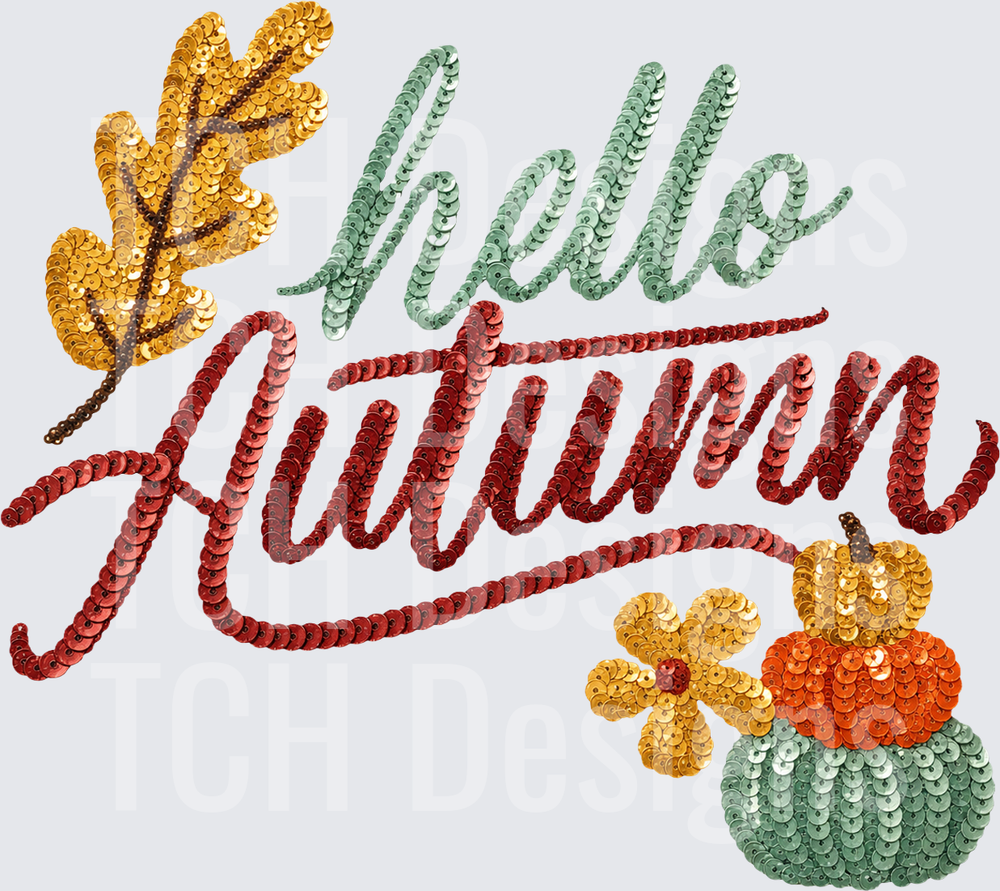Hello Autumn Sequin