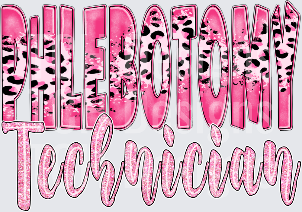 Phlebotomy Technician Leopard rgb