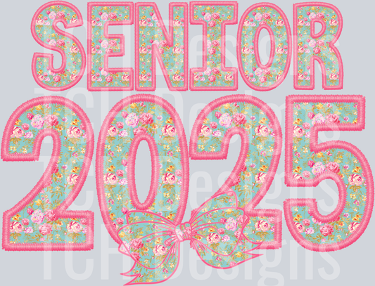 SENIOR PINK EMBROIDERY