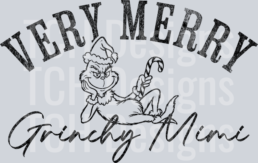 Very merry Grinchy Mimi black