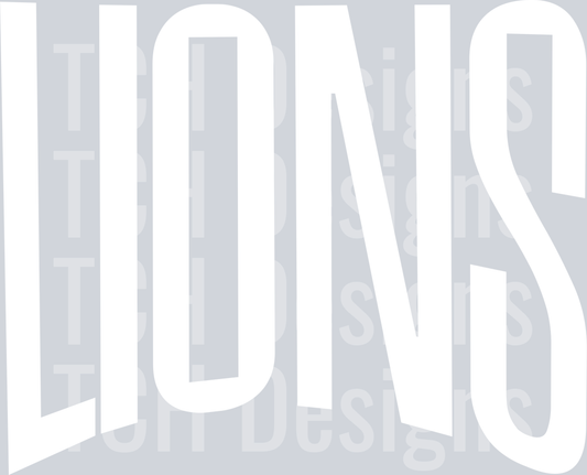 LIONS OVERSIZED WHITE