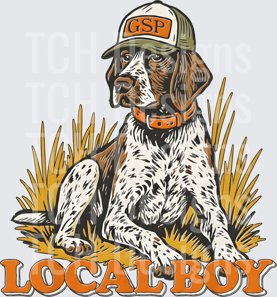 GSP Local Boy German Shorthaired Pointer Hunting Dog Cap