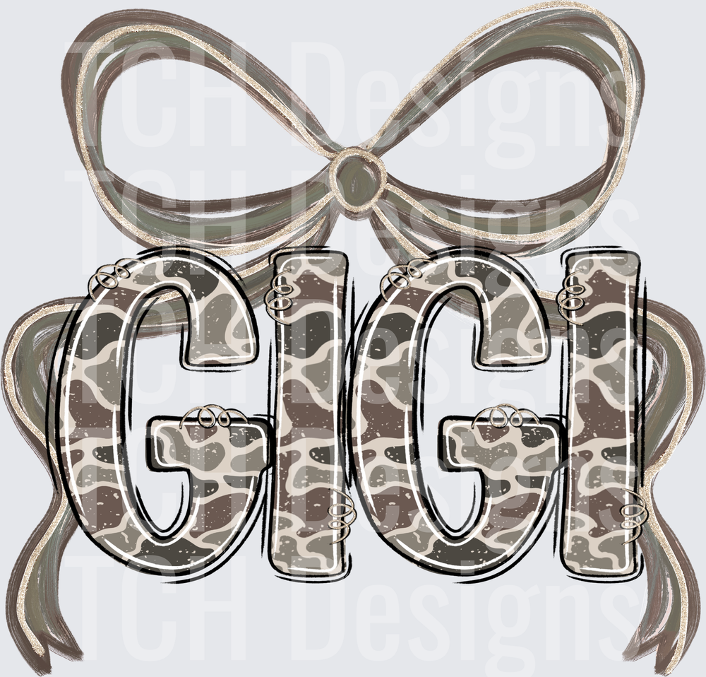 Camo Gigi Bow