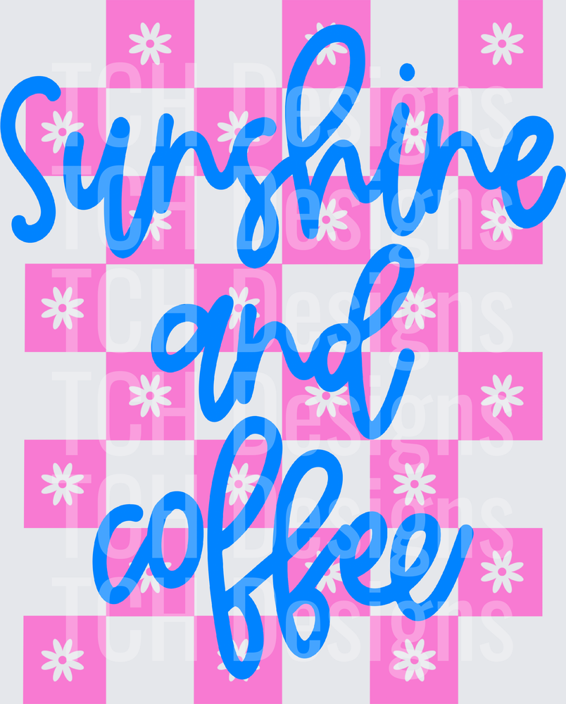 SUNSHINE AND COFFEE CHECKERED