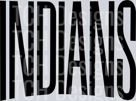 INDIANS OVERSIZED BLACK