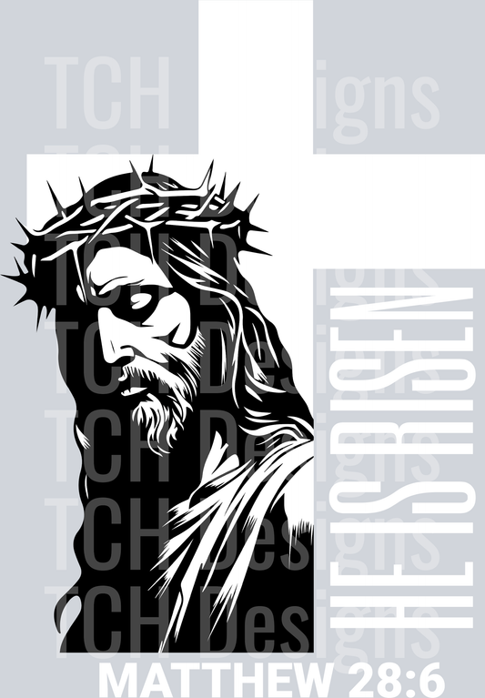 HE IS RISEN CROSS