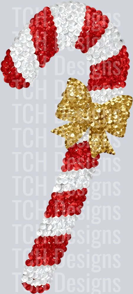 SEQUIN CANDY CANE