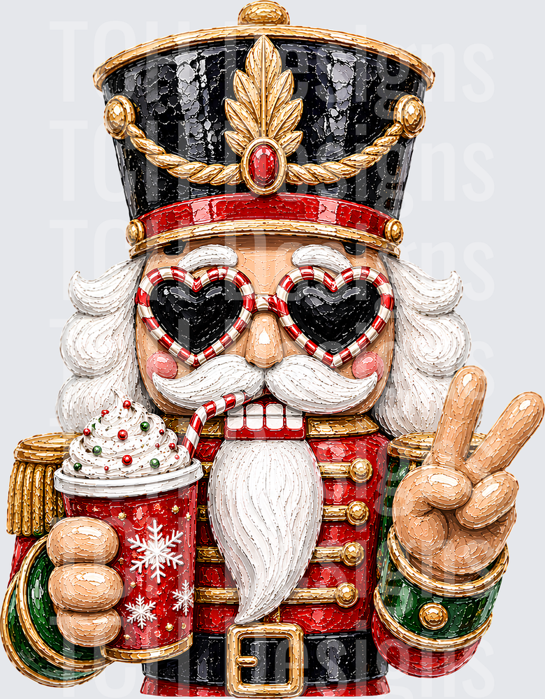 NUTCRACKER FAUX PAINTED