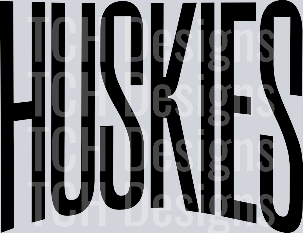 HUSKIES OVERSIZED BLACK