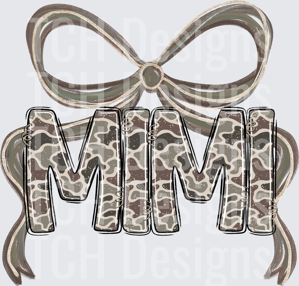 Camo Mimi Bow