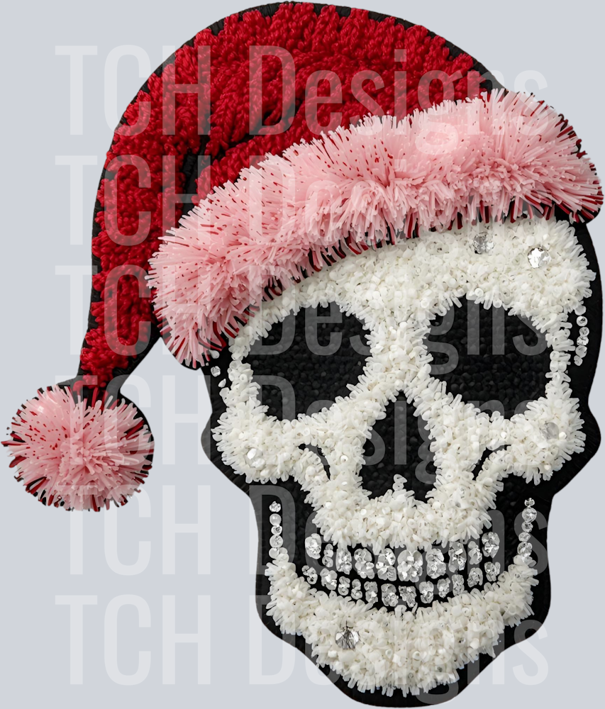 CHRISTMAS SKELETON FAUX YARN