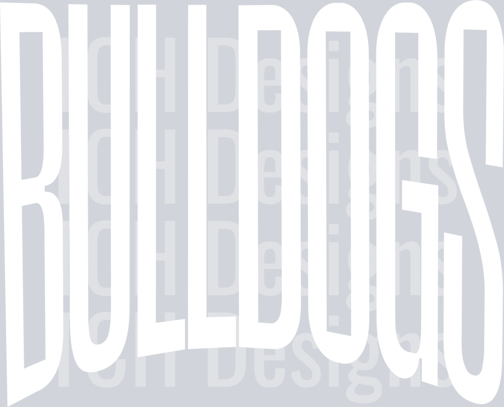 BULLDOGS OVERSIZED WHITE