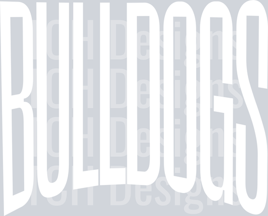 BULLDOGS OVERSIZED WHITE