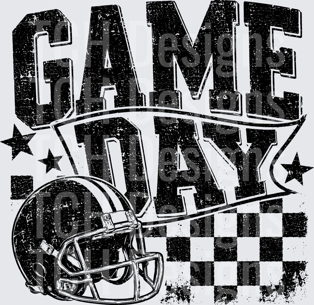 GAME DAY FOOTBALL GRUNGE