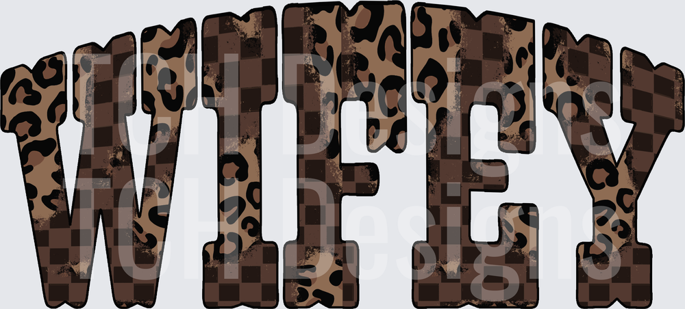 WIFEY CHECKERED CHEETAH