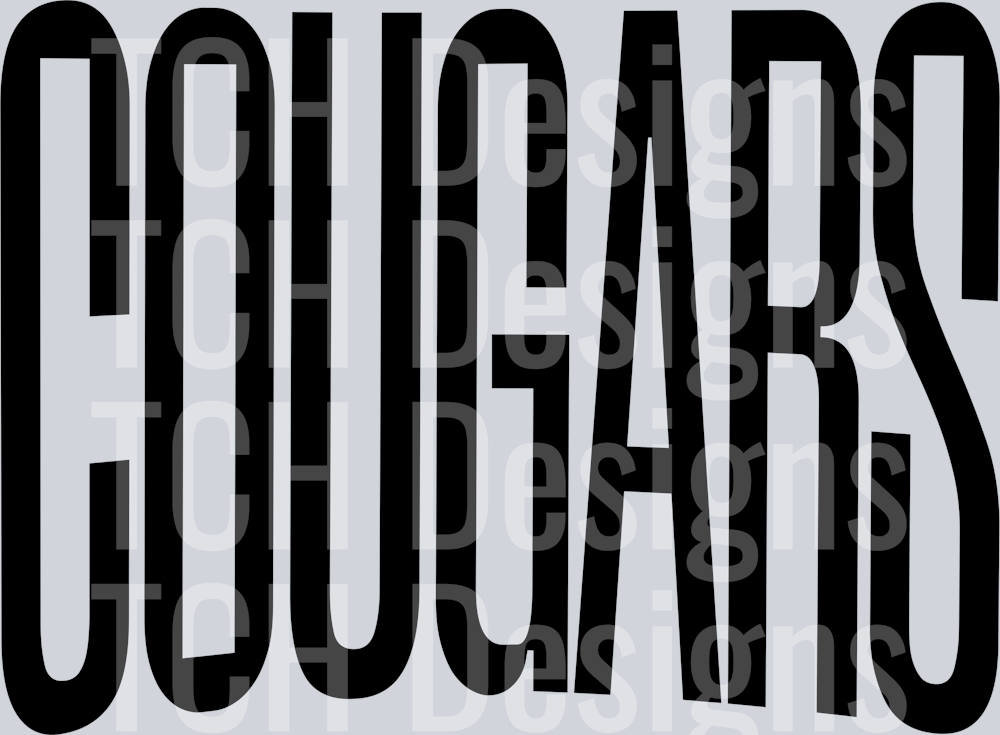 COUGARS OVERSIZED BLACK