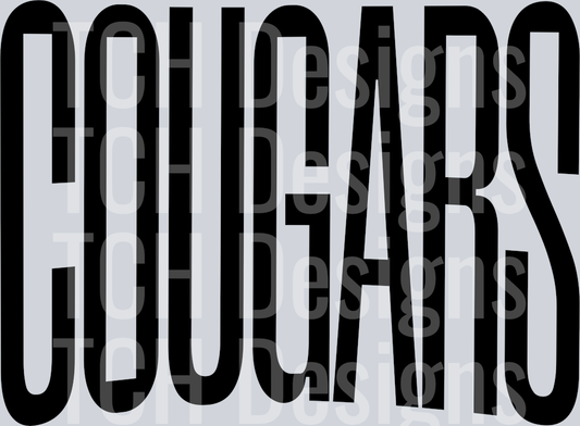 COUGARS OVERSIZED BLACK