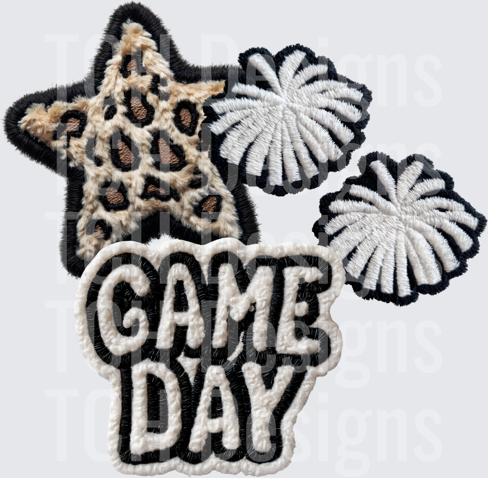 GAME DAY CHEER POMS FAUX YARN