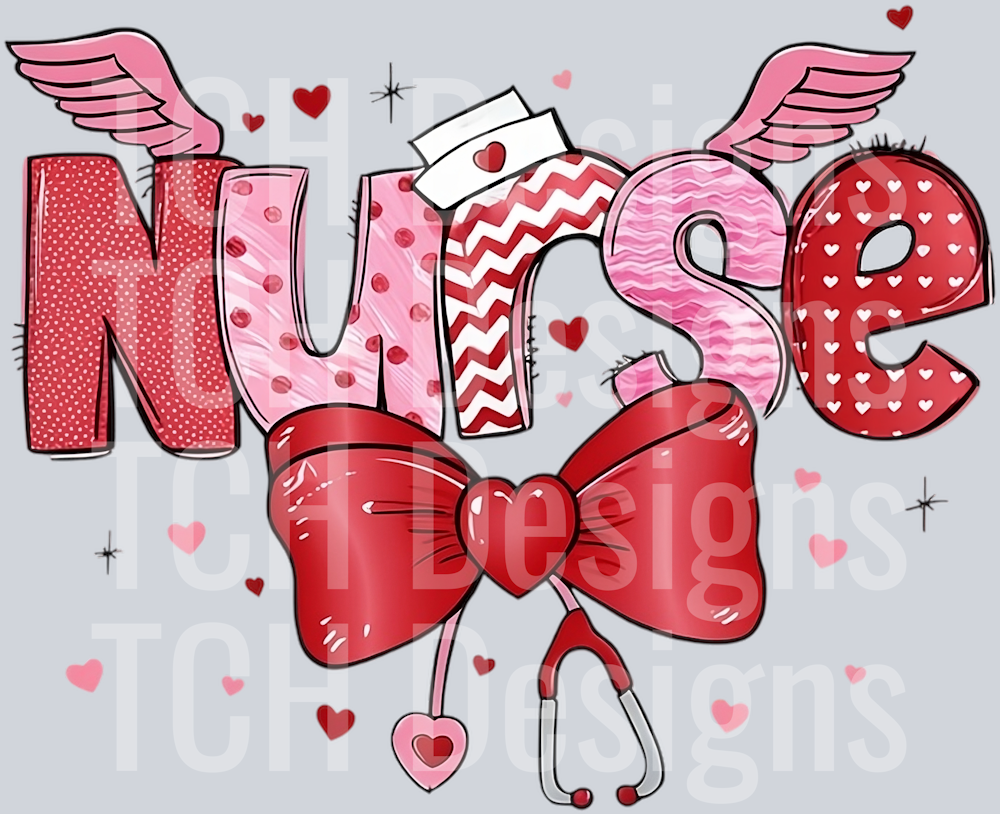 Coquette Bow Valentine_s Day Nurse Appreciation