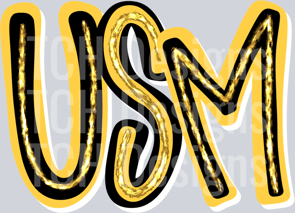 USM_Hand_Lettered_Silver_Glitzy
