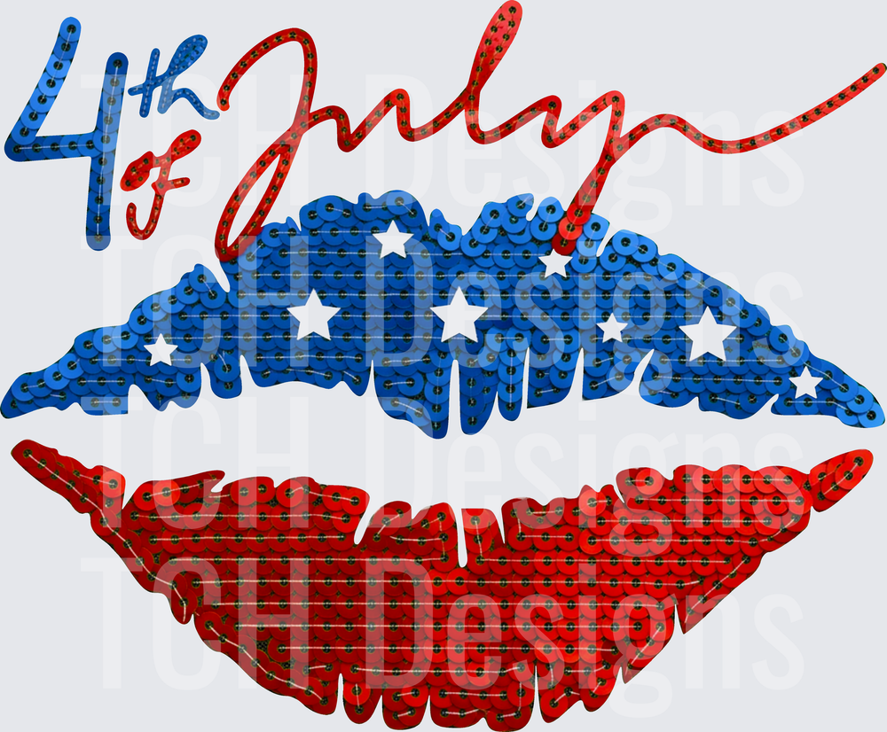 4th of july sequin hwds