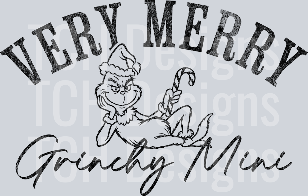 Very merry Grinchy Mini black