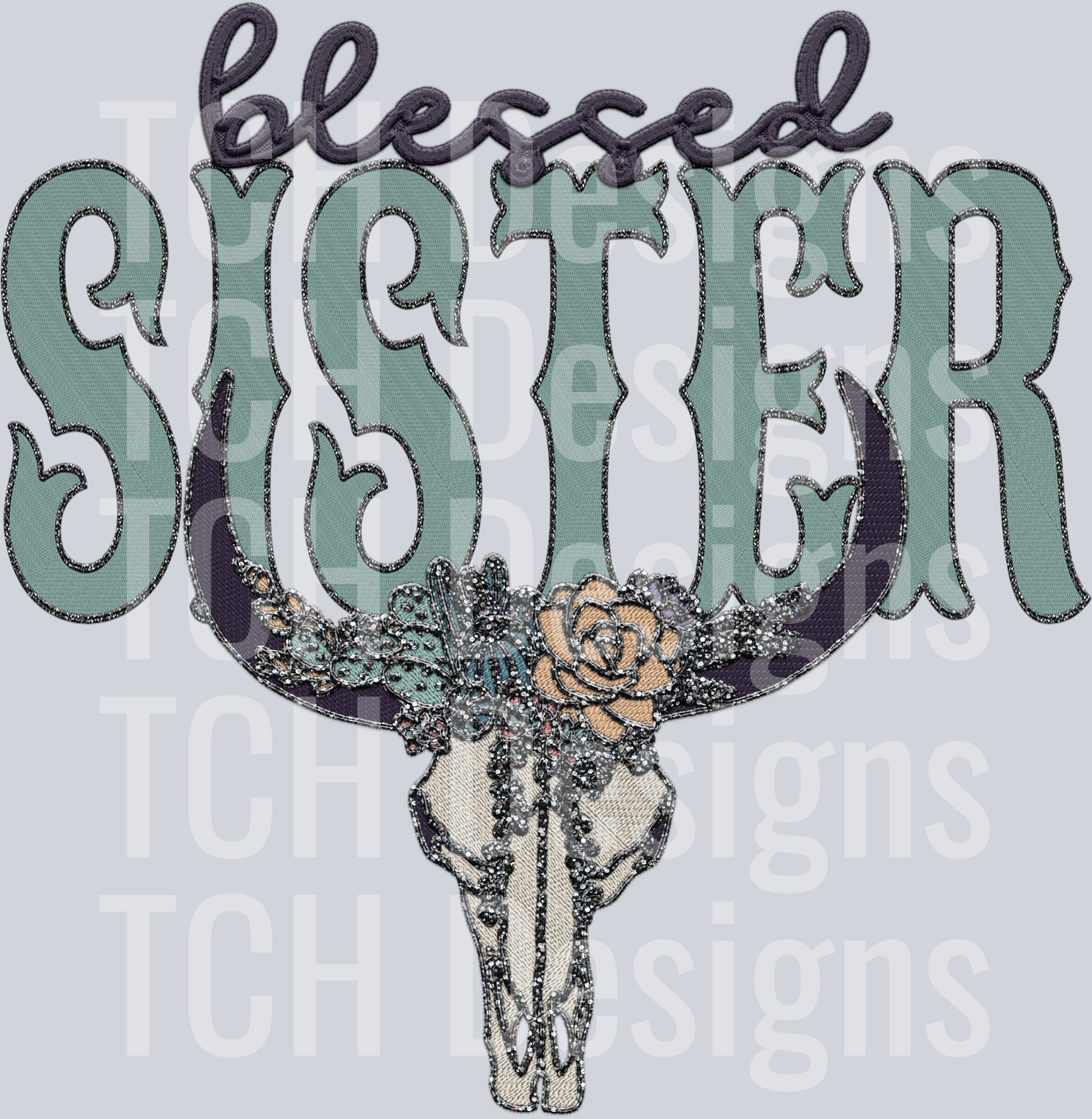 blessed blingy bull SISTER HWDS